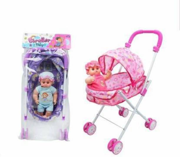 Mahabali Kid New Toy Set Toys Baby Doll Mini Stroller