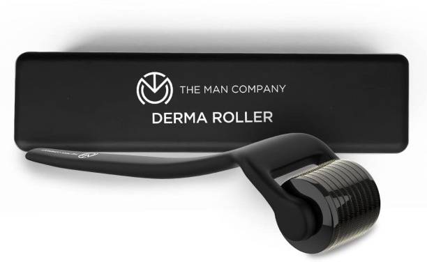 THE MAN COMPANY Derma Roller for Men | For Scalp & Beard | Activates Hair Follicles | 540 (0.5 mm) Chromium micro-needles with Titanium Finish | Safe & Effective | Easy To Use Facial Atomizer