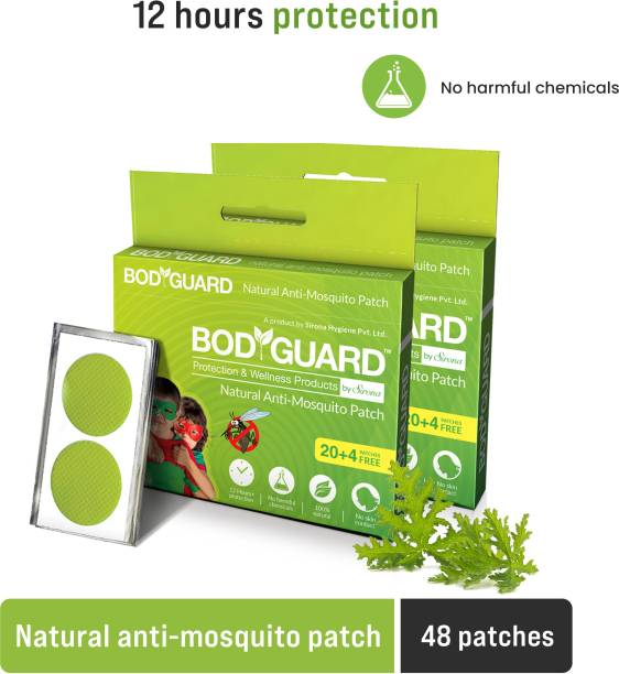 BodyGuard Natural Anti Mosquito Repellent Patches with 12 Hours Protection