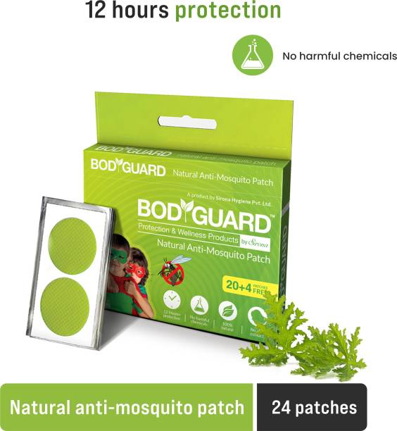 BodyGuard Natural Anti Mosquito Repellent Patches with 12 Hours Protection