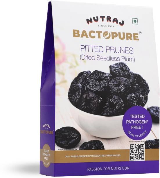 Nutraj Bactopure Prunes | Pathogen Free | 100% Natural And Premium Quality| 200 gm Prunes
