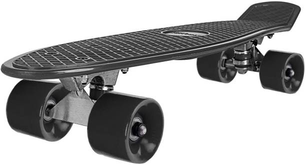 Strauss Cruiser Penny Board, (Black) 6 Inch x 22 Inch Skateboard
