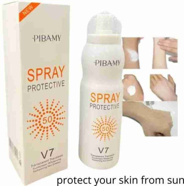 PIBAMY V7 spray whitening sunscreen spf 50 - SPF 50 PA++