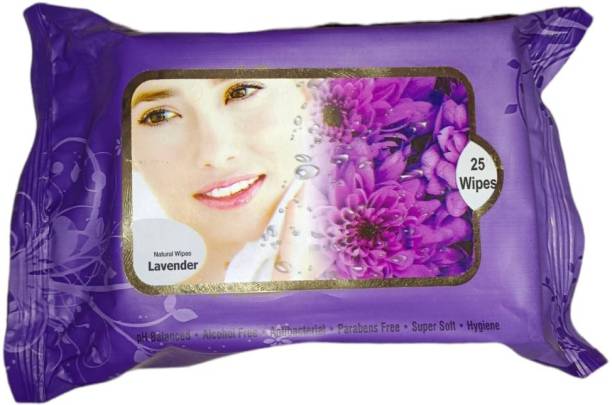 LILLYAMOR Lavender flavour Fresh Clean Glow Makeup Remover Wipes Makeup Remover