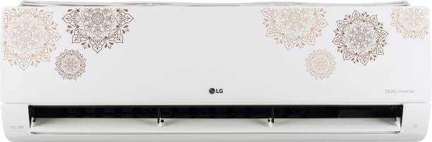 LG Super Convertible 6-in-1 Cooling 1 Ton 5 Star Split Dual Inverter AI, 4 Way Swing, HD Filter with Anti-Virus Protection Designer Series AC  - White