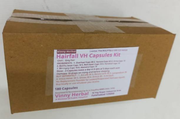 Vinny Herbal Hairfall VH Capsules Kit