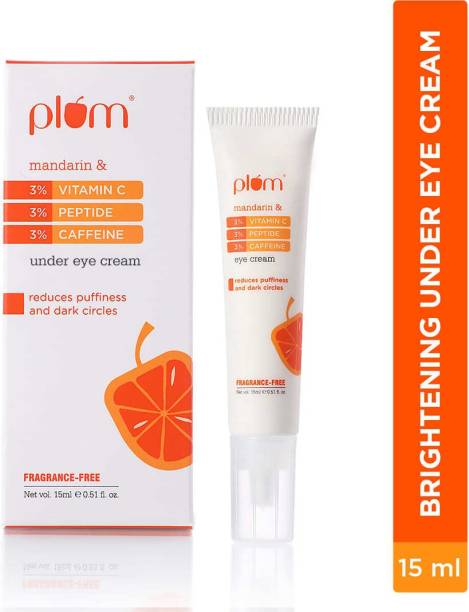 Plum 3% Vitamin C, 3% Peptide & 3% Caffeine Eye Cream with Mandarin