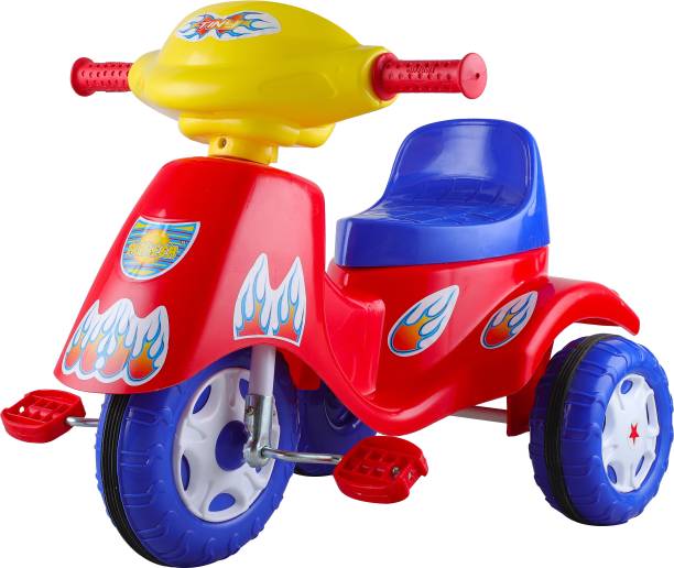 PLAYTOOL Tiny Tricycle With Anti-Slip Pedals Unbreakable (Non Musical, Easy To Carry)