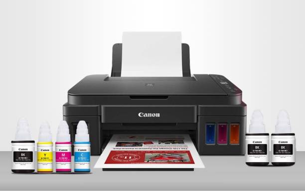 Canon G3012 Multi-function WiFi Color Printer (Color Page Cost: 0.21 Rs. | Black Page Cost: 0.09 Rs. | Borderless Printing)
