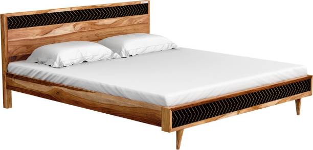 Godrej Interio Cesar Solid Wood Queen Bed