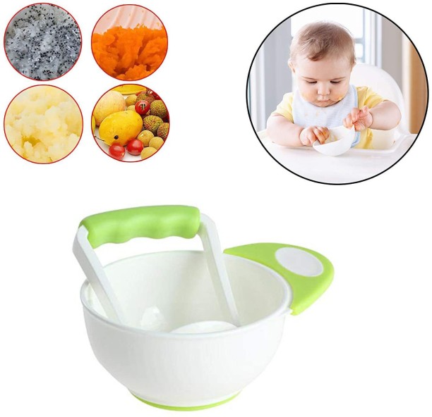 Silicone Suction Training Bowl for Babies and Toddlers Cream Yellow Bowl 