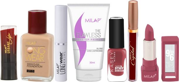MILAP Makeup kit Gift Pack for Women ( Skin Type- Wheatish )