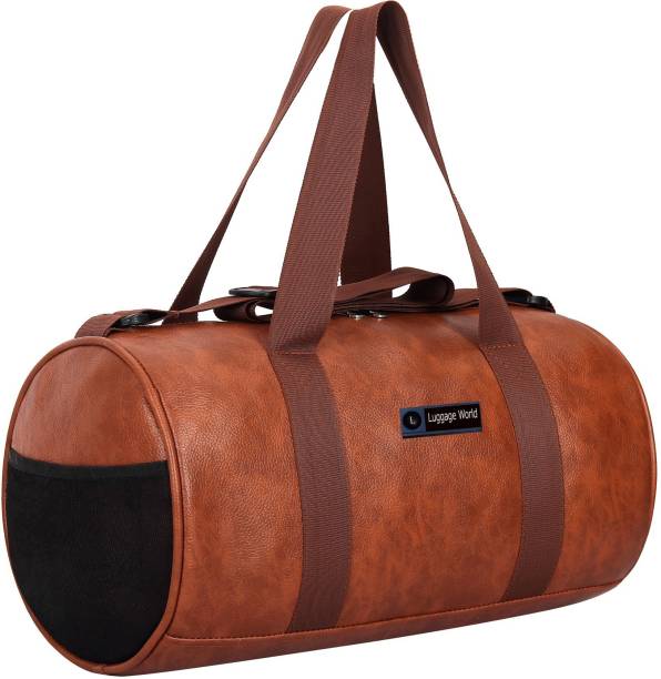LUGGAGE WORLD NEW MOVING TRENDY GYM BAGS & KIT SPORT CROSS-BODY TRAVEL LUGGAGE BAG PU LEATHER