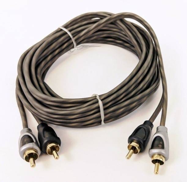 Bidas Car Amplifier Wiring Kit Audio Subwoofer AMP 2RCA Power Cable 3M Two Class B Car Amplifier