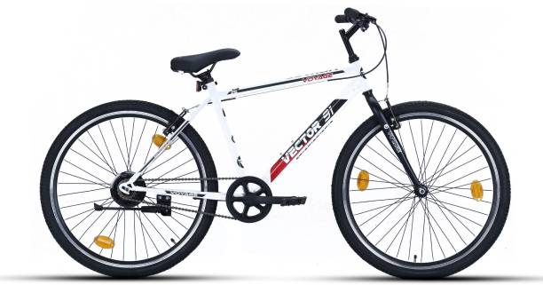 Vector 91 Voyage 26T White Hybrid cycle 26 T Hybrid Cycle/City Bike