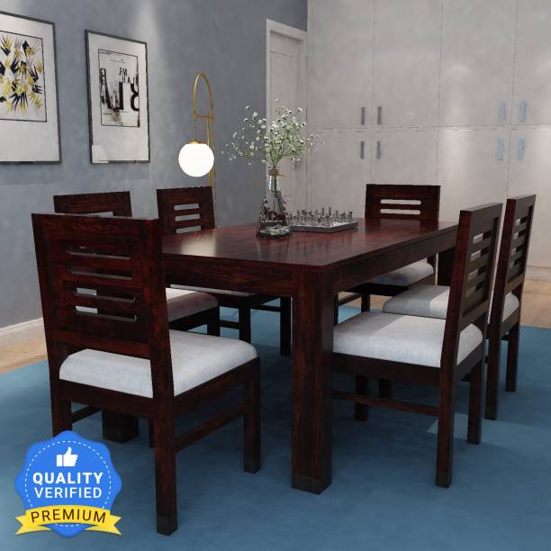 Wooden Dining Table Sets, Light Cherry Wood Dining Room Chairs Set Of 6