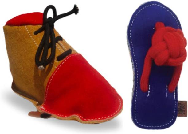 The Pawpstar Co. The Shoe and Slipper Combo toys for Pets Cotton Training Aid For Dog & Cat