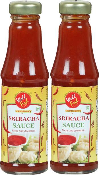 wellfed Sriracha Sauce | 200g Each | Pack of 2 | Sauce & Dip