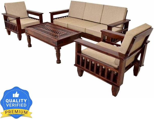 Kendalwood Furniture without center table Fabric 3 + 1 + 1 Sofa Set