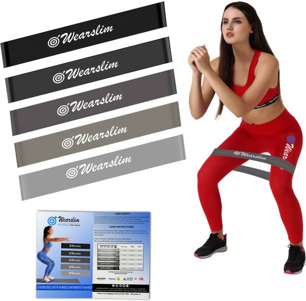Wearslim Premium Resistance Loop Exercise Bands for Fitness, Stretching, Physical Therapy Resistance Band