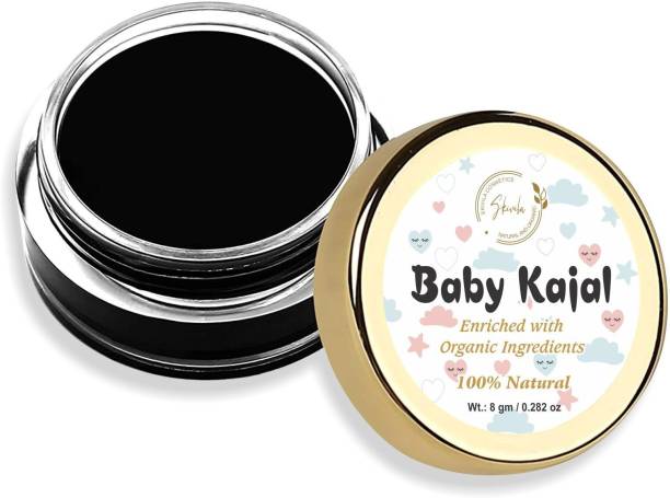 skivila Babay Kajal 100% Natural and Organic New Born Baby Kajal -8g (Black, 8 g)