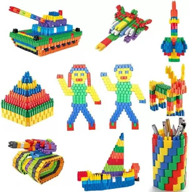 VniQ 200 PCS Creative Bullets Shaped Stem Building Blocks Toy Set For Kids
