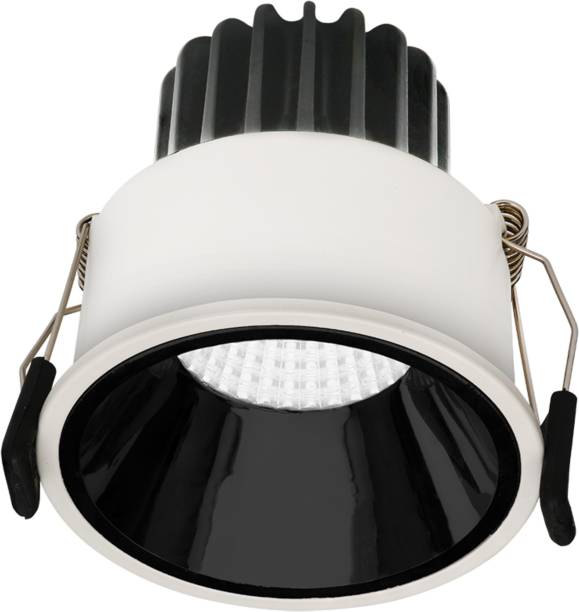 Legero Lego 14 W 6000 K Round COB Downlight with Black Color Reflector Recessed Ceiling Lamp
