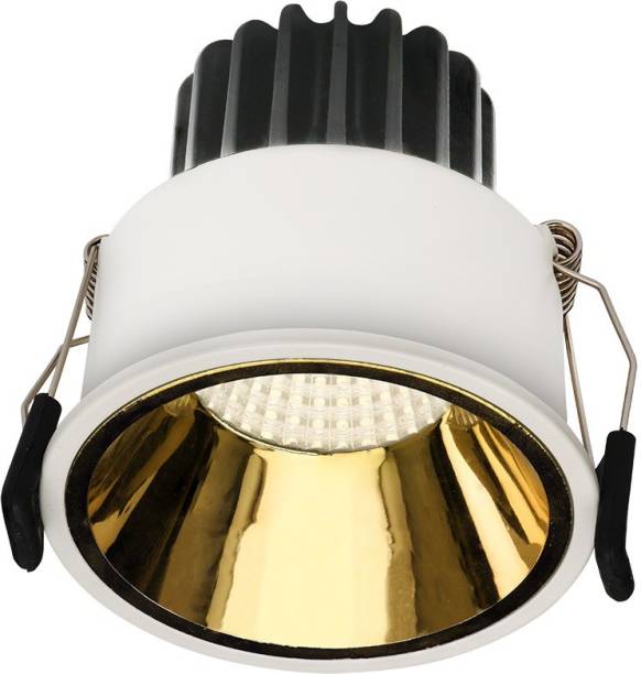 Legero Lego 12W 6000K Round COB Downlight with Gold Color Reflector Recessed Ceiling Lamp