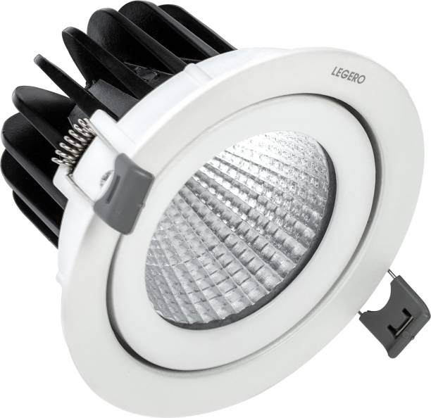 Legero Opal 8 W 4000 K Round COB Adjustable Downlight Recessed Ceiling Lamp