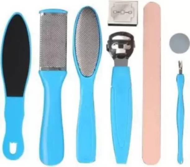 Pohok Foot File Set- Dead Hard Skin Callus Remover, Portable Scraper Pedicure Kit set Tools,Foot Care Tool (150 g, Set of 8)