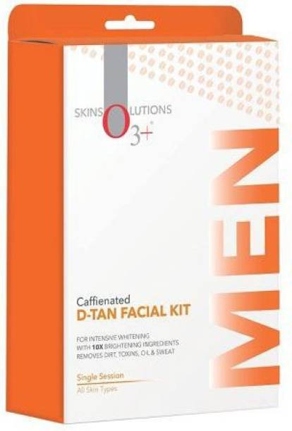 O3+ Caffeinated D-Tan Facial Kit for intensive whitening remove dirt toxins oil