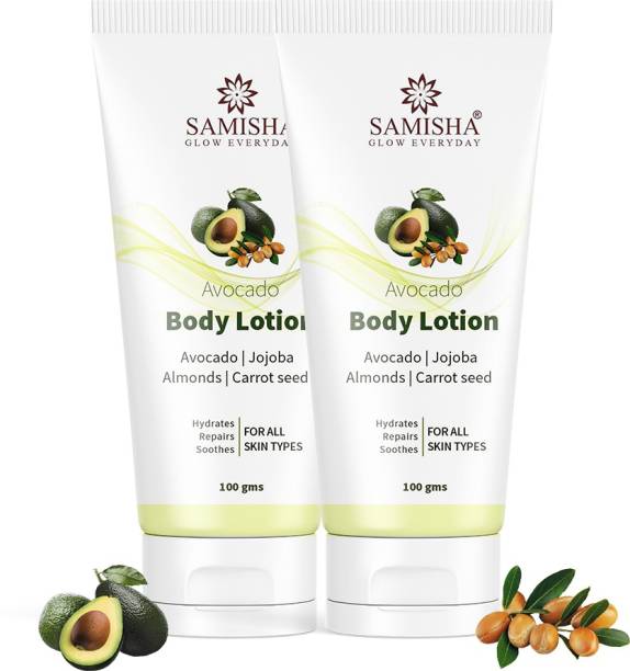 Samisha Natural Moisturizer For Dry Skin | Organic Body Lotion-100 GM(Pack of 2)