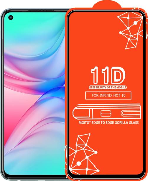 MGito Edge To Edge Tempered Glass for Infinix Hot 10