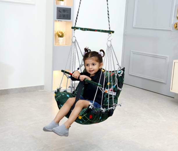 SHOP & WEAR Cotton Swing for Kids Baby's Children Folding and Washable 1-6 Years (banana) Cotton Small Swing