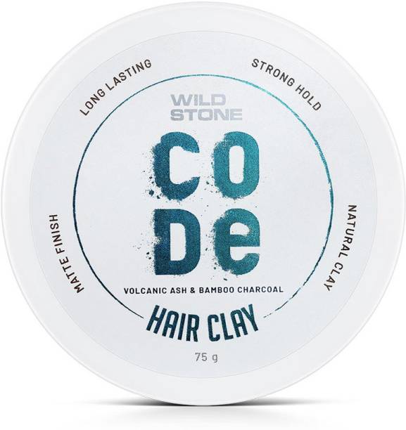 Wild Stone CODE Hair Styling Clay for Men| Long Lasting Strong Hold| Matte Finish | Hair Clay