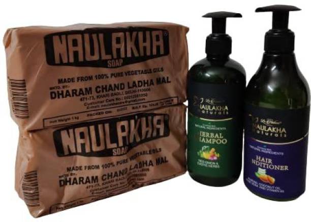 Lenatura 2 Naulakha Soap with Hair Conditioner and Herbal Shampoo