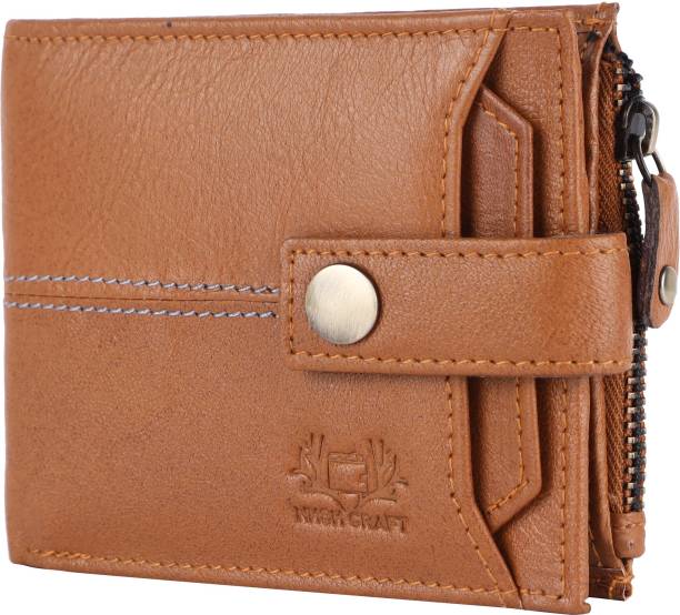 NKSK CRAFT Men Casual Beige Genuine Leather Wallet