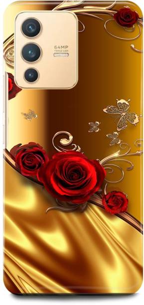 JUGGA Back Cover for Vivo V23 Pro 5G, V2132, GOLDEN, ROSE, DREAM, RED, GOLD, ROSE