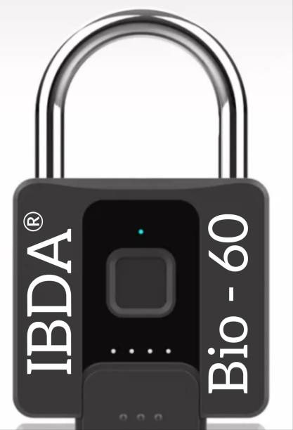 IBDA SMART FINGERPRINT LOCK BIOMETRIC / KEY UNLOCK 60mm HEAVY PADLOCK for DOOR, GATE, Smart Door Lock