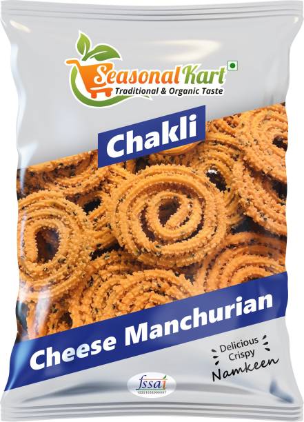 Seasonal Kart Homemade Cheese Manchurian Flavored Chakli Real Taste of Chakali Healthy Snacks