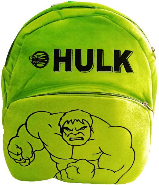 JSE Hulk/Soft Plush Bag/Nursery Bag/School Bag for kids/Tuition Bag/Age 2 to 5 Backpack
