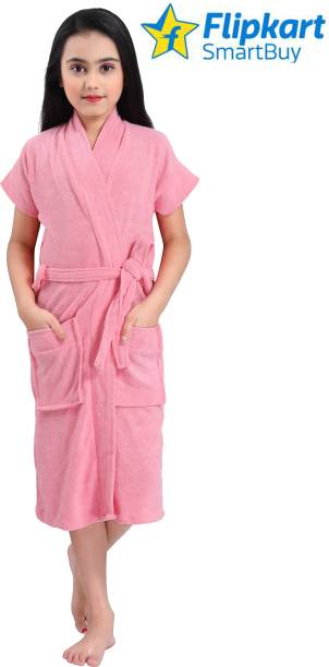 Flipkart SmartBuy Pink Large Bath Robe
