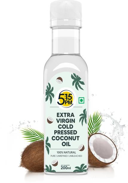 5:15PM Virgin Coconut Oil Cold Pressed For Hair, Baby, Skin & Cooking Coconut Oil Plastic Bottle