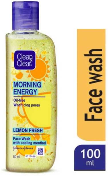 Clean & Clear Morning Energy Lemon Fresh Oil - Free Pack Of 01 Face Wash