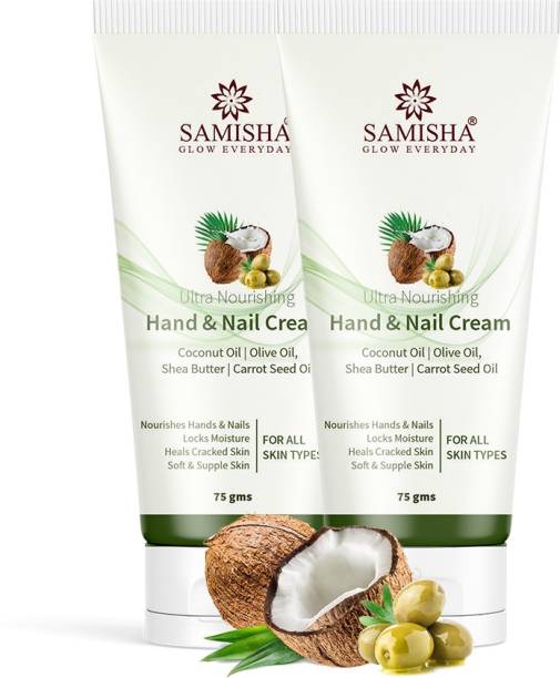Samisha Hand And Nail Care Cream | Hand And Nail Treatment-(Pack of 2)75 GM