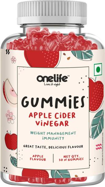 OneLife Apple Cider Vinegar Gummies helps in Weight Loss & Improves Gut Health Vinegar