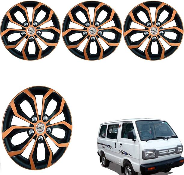 WolkomHome Car Wheel cap, Hub Cap Wheelcover 12 Inch Wheel Cover Vizzion Copper Black Color Wheel Cover For Maruti Omni
