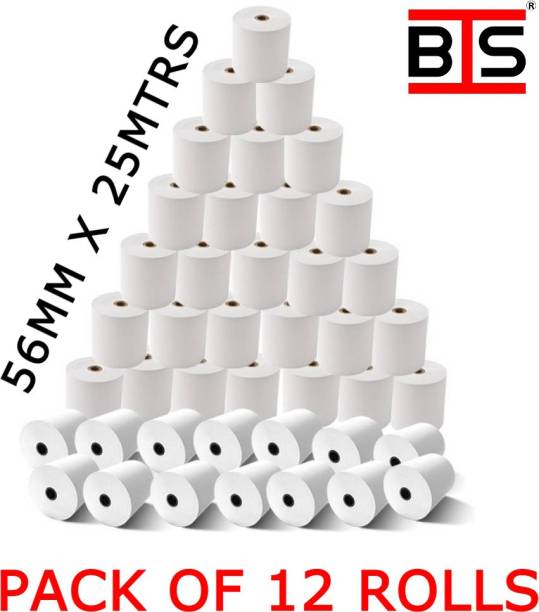 BIS POS Thermal Paper Roll 56mm X 25mtrs 55 gsm Thermal Paper