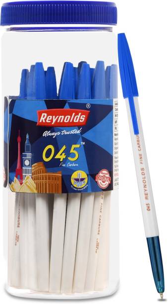 Reynolds 045 Carbure Blue Pen Jar Ball Pen