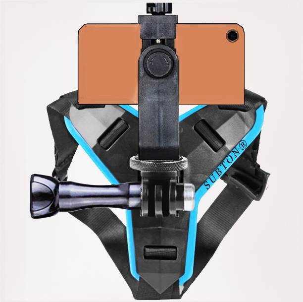subton Helmet Head Belt/Strap|Chin Mount For Camera MotoVlogging With 360 Mobile Holder Strap